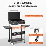 WARMOUNTS 3-Burner Portable Propane Gas Grill