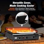 WARMOUNTS 3-Burner Portable Propane Gas Grill