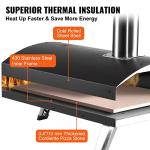 VEVOR 12-inch Outdoor Wood Fire Pizza Oven