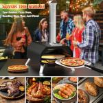 GRILIFE 12" Outdoor Wood Pellet Pizza Oven