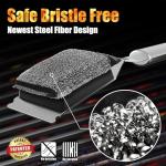 Bristle-Free Grill Brush for Safe BBQ Cleaning