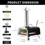 PIZZELLO 12" Outdoor Multi-Fuel Pizza Oven
