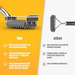 House Again Bristle-Free Grill Brush with Scraper
