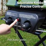 Brand-Man Portable Propane Gas Grill with Cart