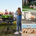 Brand-Man Portable Propane Gas Grill with Cart