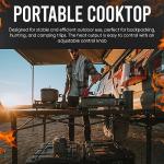 GasOne Dual Fuel Portable Camping Grill with Case