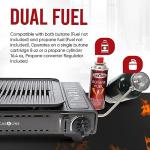 GasOne Dual Fuel Portable Camping Grill with Case