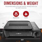 GasOne Dual Fuel Portable Camping Grill with Case