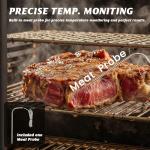 Vertical Electric Wood Pellet Smoker with Cover