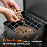 Vertical Electric Wood Pellet Smoker with Cover