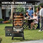 Vertical Electric Wood Pellet Smoker with Cover