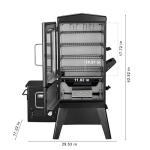 Vertical Electric Wood Pellet Smoker with Cover