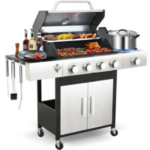 49000 BTU Propane Grill with Side Burner