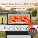 49000 BTU Propane Grill with Side Burner