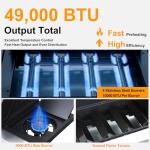 49000 BTU Propane Grill with Side Burner