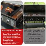 UBeesize Nonstick Grilling Mats for Blackstone Griddy