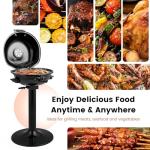 CHEFJOY 1600W Portable Electric BBQ Grill