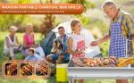 Portable Foldable Charcoal Grill for Camping and Picnics