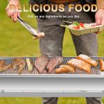 Portable Foldable Charcoal Grill for Camping and Picnics