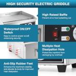 IRONWALLS 22-Inch Electric Griddle for Home & Outdoor