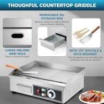 IRONWALLS 22-Inch Electric Griddle for Home & Outdoor