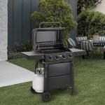 Feasto 4 Burner Gas Grill with Side Table