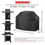 Waterproof BBQ Grill Cover with Secure Straps