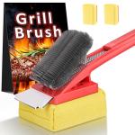 BBQ Grill Brush with Removable Scraper Head