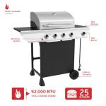 Nexgrill 4-Burner Gas Grill with Side Burner