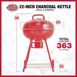 Char-Griller 22-inch Kettle Charcoal Grill and Smoker