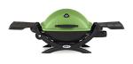 Weber Q1200 Portable Gas Grill for Travel, Green