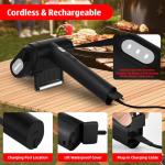 Electric Rechargeable Grill Brush with LED Light