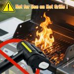 Electric Rechargeable Grill Brush with LED Light