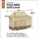 Water-Resistant 70 Inch BBQ Grill Cover, Pebble