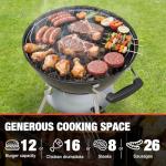 GRiliFE 18" Portable Charcoal Grill with Wheels