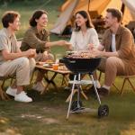 GRiliFE 18" Portable Charcoal Grill with Wheels