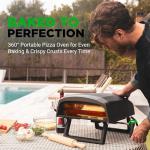 NutriChef Outdoor Pizza Oven with Rotating Stone