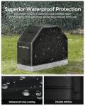 Heavy Duty 58 Inch BBQ Grill Cover, Black