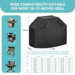ZOTUEN Heavy Duty 65-Inch BBQ Grill Cover