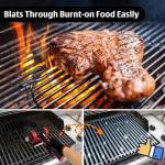 Electric Rechargeable Grill Brush with LED Light