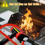 Electric Rechargeable Grill Brush with LED Light