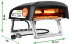 NutriChef Portable Gas Pizza Oven for Outdoors
