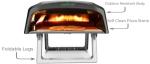 NutriChef Portable Gas Pizza Oven for Outdoors