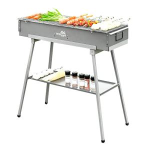 WILLBBQ Portable Charcoal Hibachi Grill for Camping
