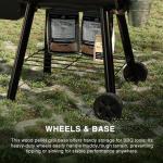 Versatile Electric Wood Pellet Grill with Side Table