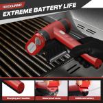 Cordless Electric Grill Brush with LED Light