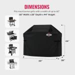 Heavy-Duty Waterproof BBQ Grill Cover - Black