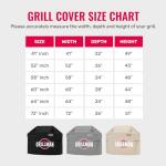 Heavy-Duty Waterproof BBQ Grill Cover - Black