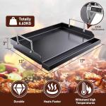 Nonstick Cast Iron Griddle for Gas Grills