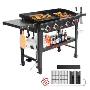 Royal Gourmet 4 Burner Propane Grill and Griddle